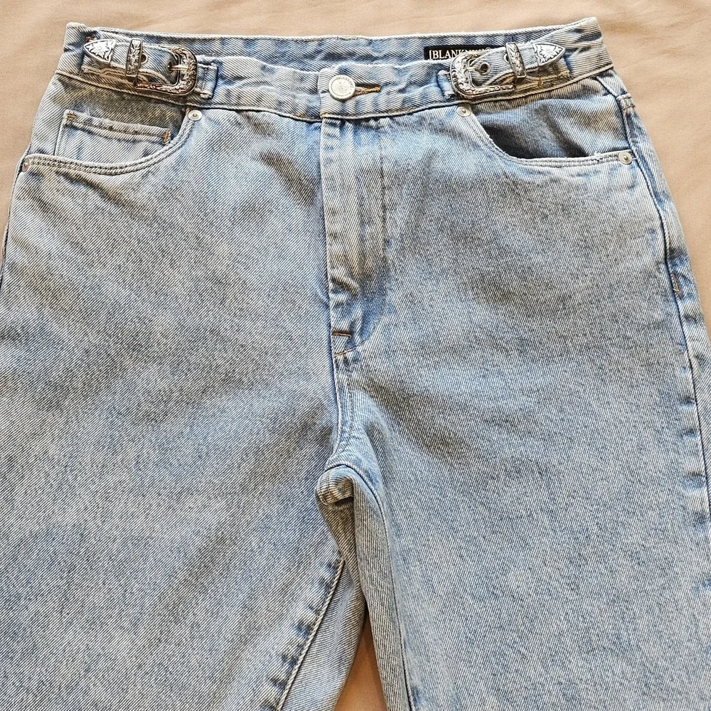 Blanknyc Womens The Bleeker Buckle High Waist Slim Fit Jeans Cotton Pockets 27‎ - Picture 5 of 16
